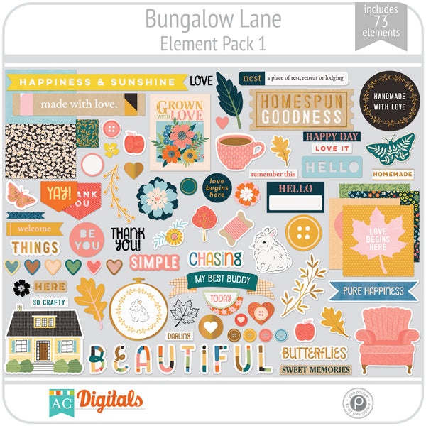 Bungalow Lane Element Pack 1