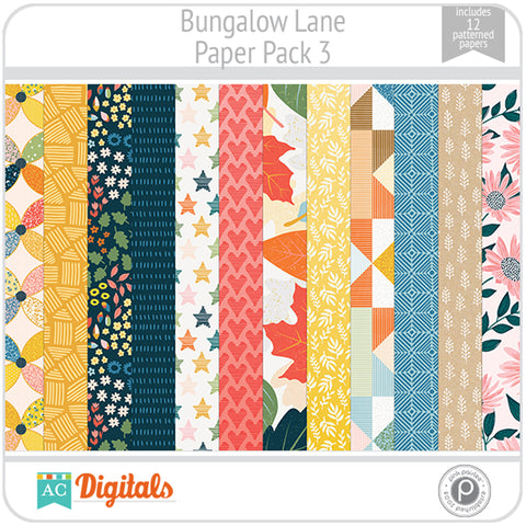 Bungalow Lane Paper Pack 3