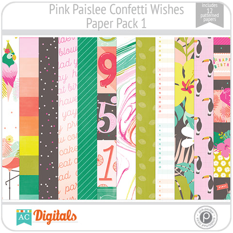 Confetti Wishes Paper Pack 1