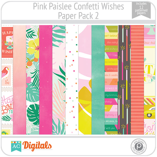 Confetti Wishes Paper Pack 2