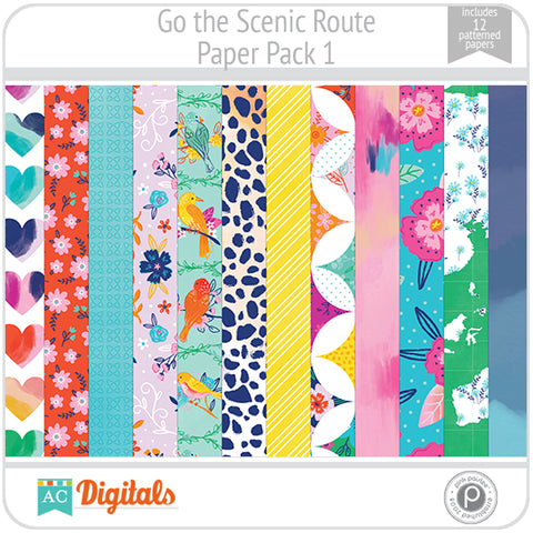 Go the Scenic Route Paper Pack 1