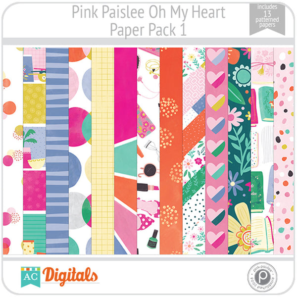 Oh My Heart Paper Pack 1