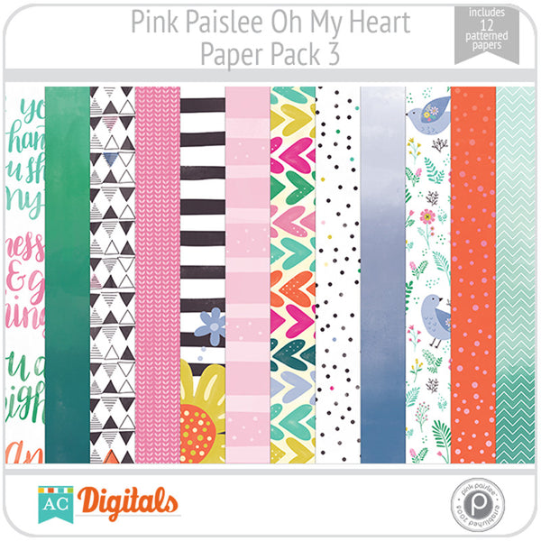 Oh My Heart Paper Pack 3