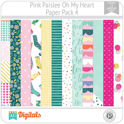 Oh My Heart Paper Pack 4