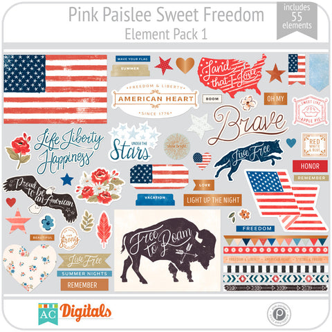 Sweet Freedom Element Pack 1