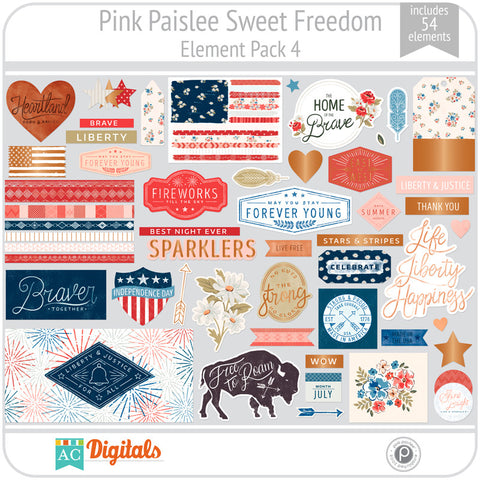 Sweet Freedom Element Pack 4