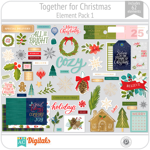 Together For Christmas Element Pack 1