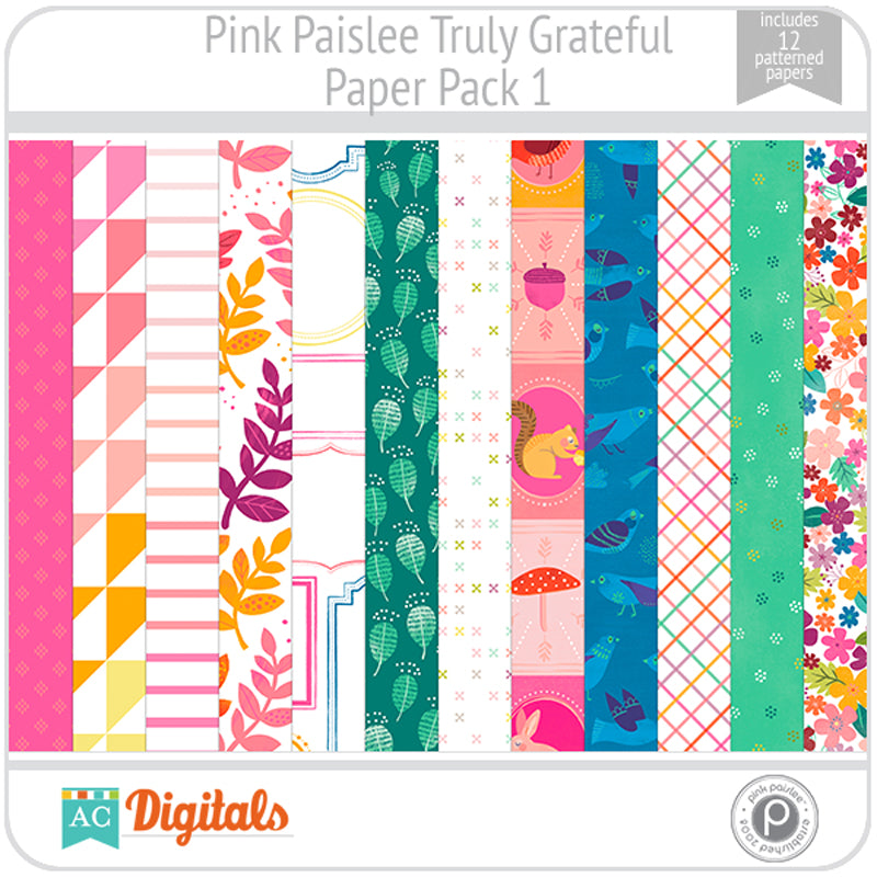 Truly Grateful Paper Pack 1