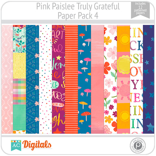Truly Grateful Paper Pack 4
