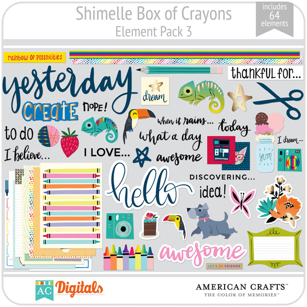 Shimelle Box of Crayons Full Collection