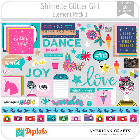 Shimelle Glitter Girl Element Pack 1