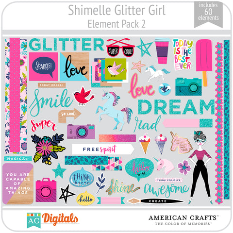 Shimelle Glitter Girl Element Pack 2