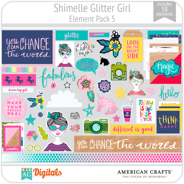 Shimelle Glitter Girl Element Pack 5