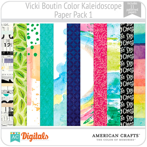 Color Kaleidoscope Paper Pack 1
