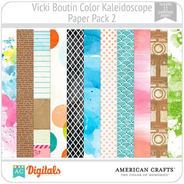 Color Kaleidoscope Paper Pack 2