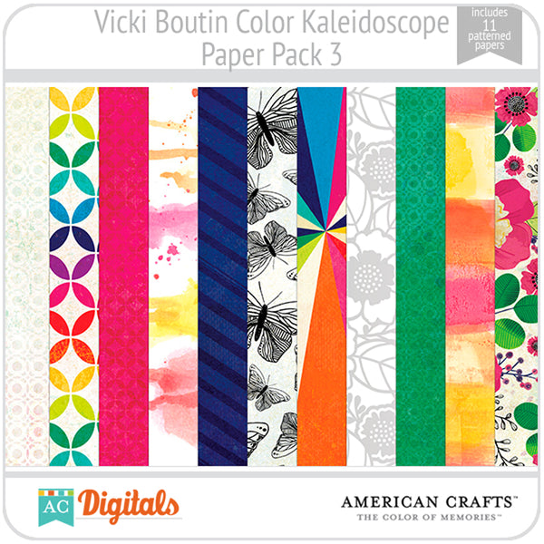 Color Kaleidoscope Paper Pack 3