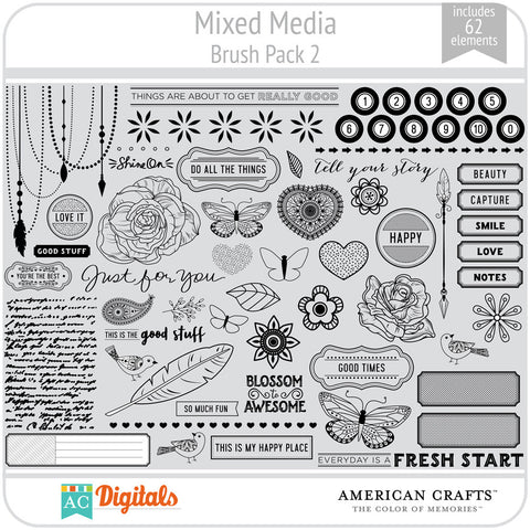 Mixed Media Brush Pack 2
