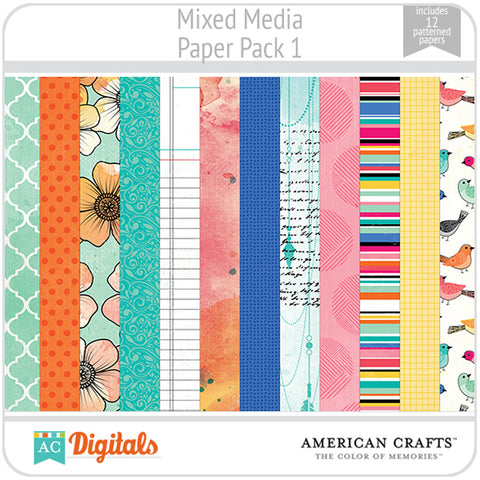 Mixed Media Paper Pack 1