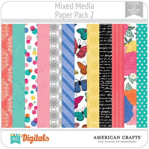 Mixed Media Paper Pack 2