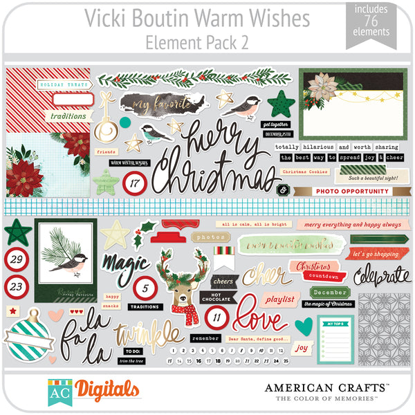 Warm Wishes Element Pack 2
