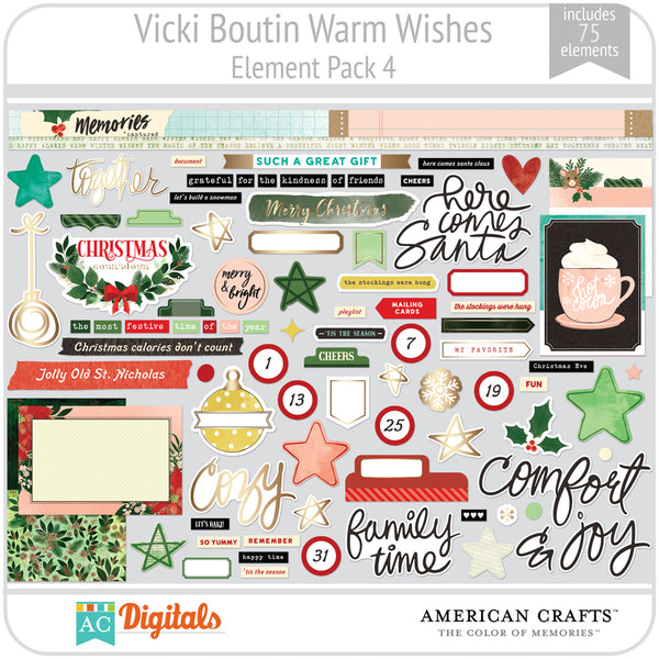 Warm Wishes Element Pack 4