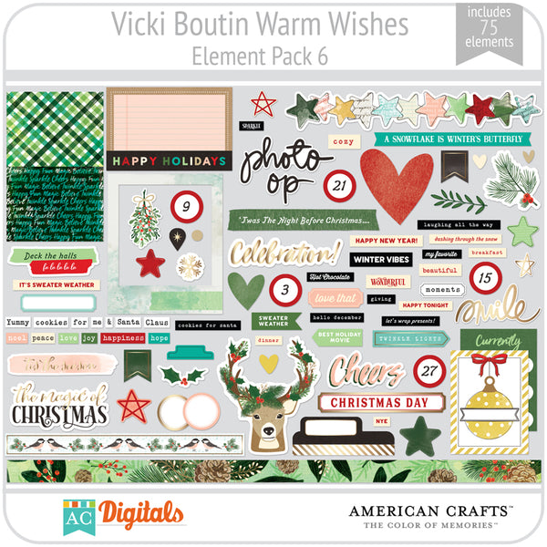 Warm Wishes Element Pack 6