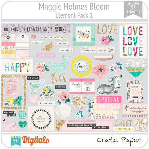 Maggie Holmes Bloom Element Pack #1
