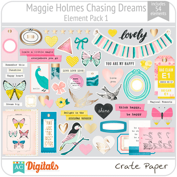 Maggie Holmes Chasing Dreams Element Pack 1