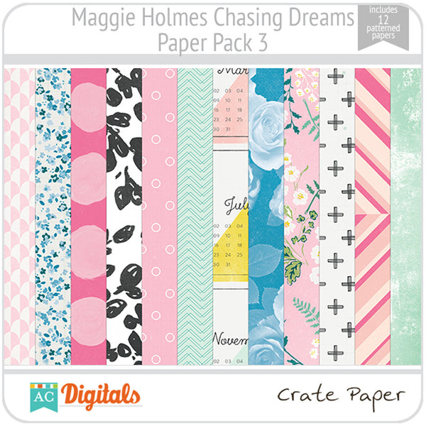 Maggie Holmes Chasing Dreams Paper Pack 3