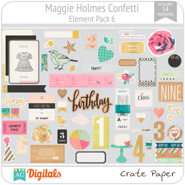 Maggie Holmes Confetti Element Pack 6
