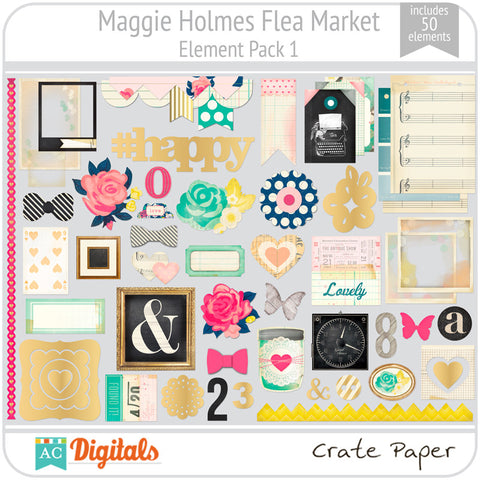 Maggie Holmes Flea Market Element Pack 1