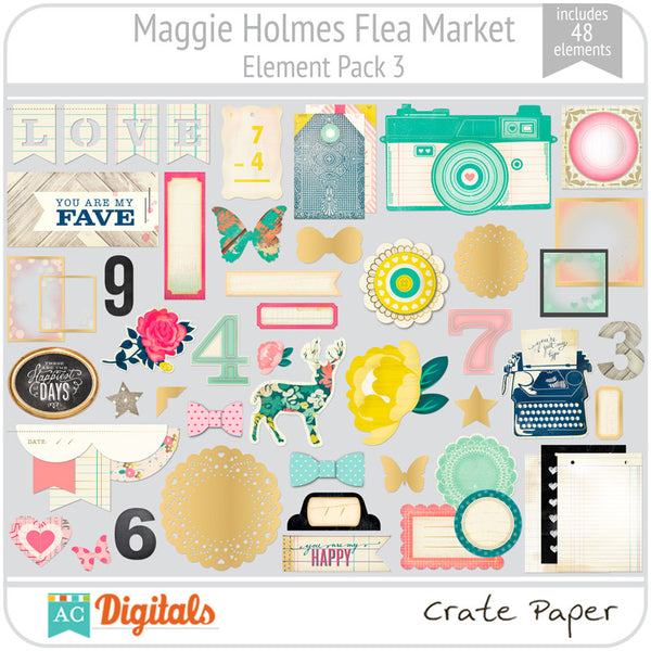 Maggie Holmes Flea Market Element Pack 3