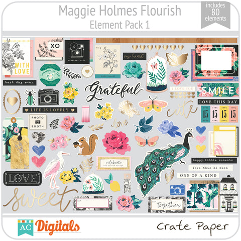 Maggie Holmes Flourish Element Pack 1