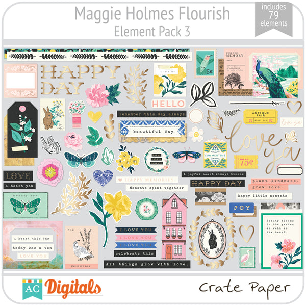 Maggie Holmes Flourish Element Pack 3