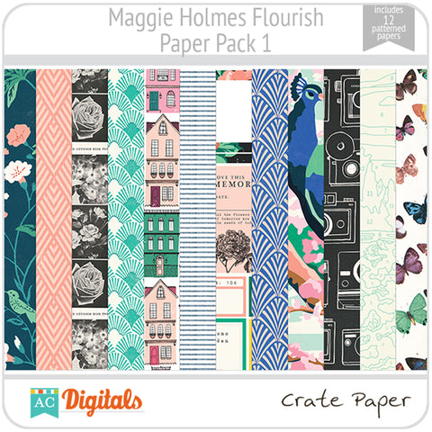 Maggie Holmes Flourish Paper Pack 1