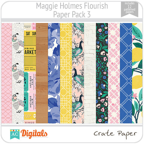 Maggie Holmes Flourish Paper Pack 3