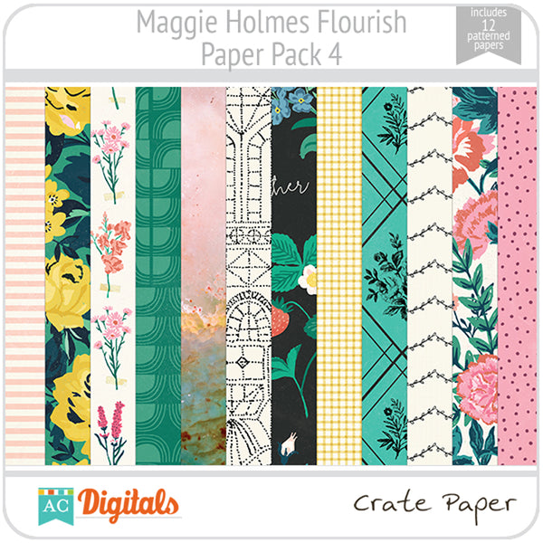 Maggie Holmes Flourish Paper Pack 4