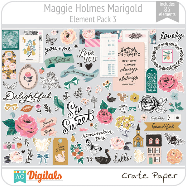 Maggie Holmes Marigold Element Pack 3