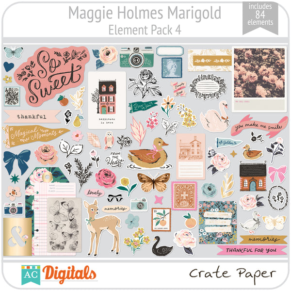 Maggie Holmes Marigold Element Pack 4