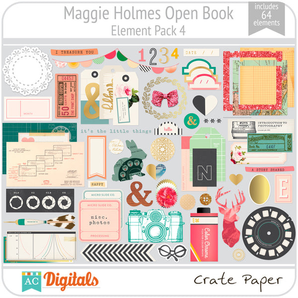 Maggie Holmes Open Book Element Pack #4