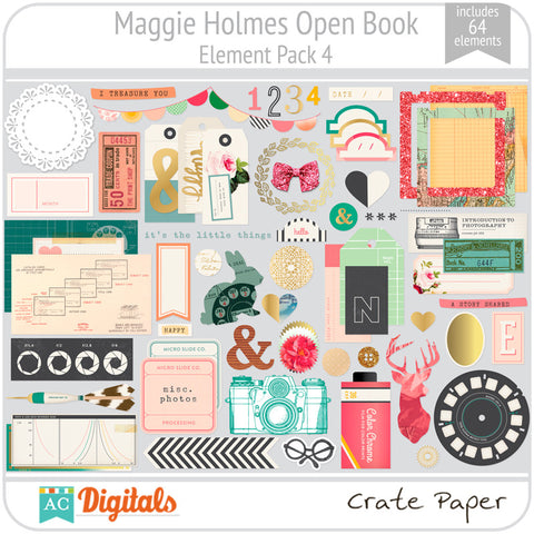 Maggie Holmes Open Book Element Pack #4
