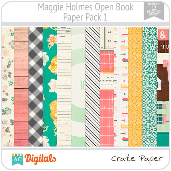Maggie Holmes Open Book Paper Pack #1