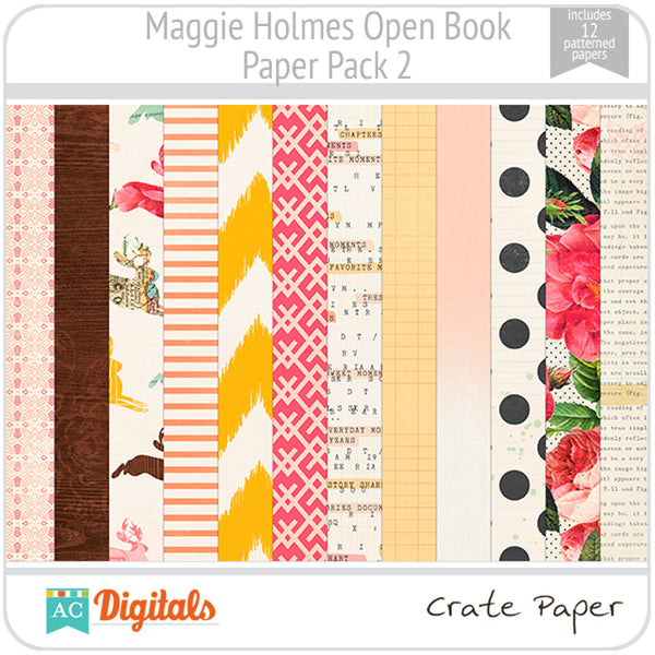 Maggie Holmes Open Book Paper Pack #2