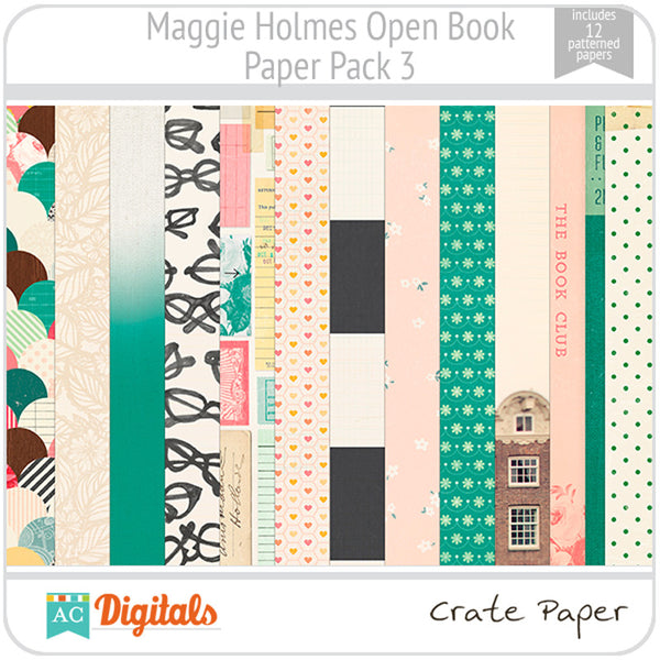Maggie Holmes Open Book Paper Pack #3
