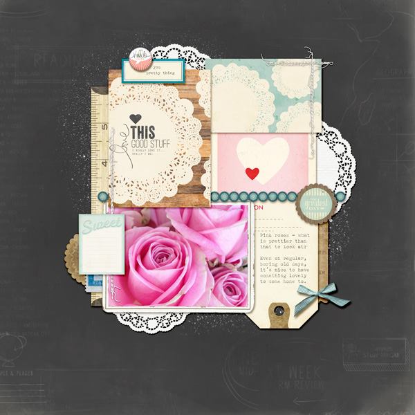 Scrapbook Ideas with Stickers » Maggie Holmes Design